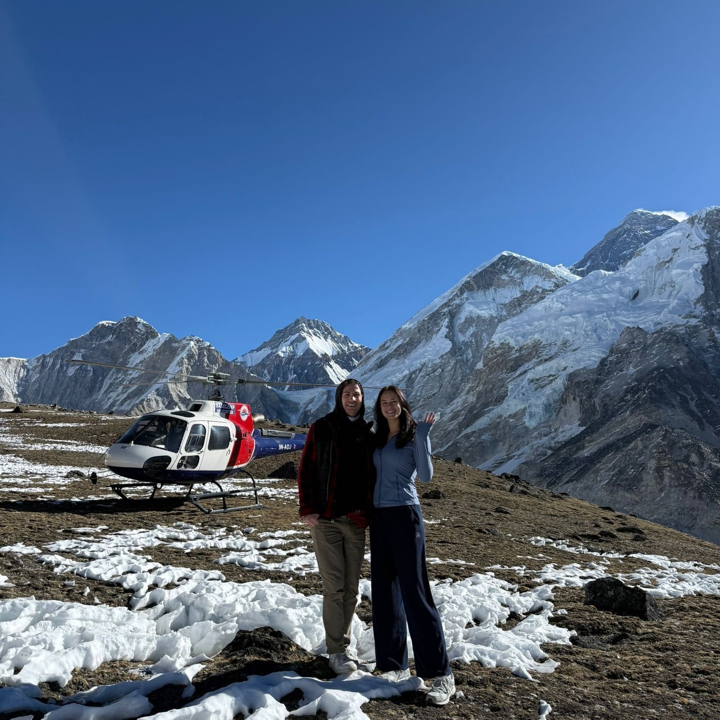 Everest helicopter tour from Nepal